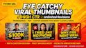 design 3 eye catchy viral youtube thumbnails