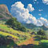 draw anime background, landscape illustrations