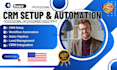 setup zoho hubspot slack pipedrive CRM automation and workflows