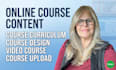 write online course content, course curriculum, lessons and course design