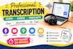 transcribe audio and video