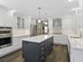 design a custom kitchen layout with cabinets and 3d rendering