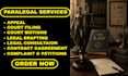 be your paralegal and lawyer