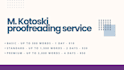 proofread and edit your documents, emails, and articles