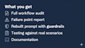 audit and fix your ai workflow