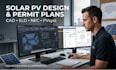 create solar pv permit drawings cad designs sld and nec plans
