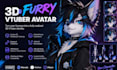 create 3d furry vtuber model rigging nsfw vrm avatar arkit vroid warudo setup