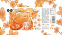 beverage label design with illustration