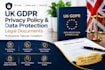 draft UK gdpr privacy policy and data protection legal documents
