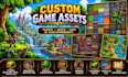 create custom game tilesets, rpg assets, pixel art and game environments