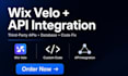 integrate third party api into wix website database fix wix code, and wix velo