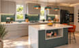3d design kitchen, cabinet and bathroom interior with render