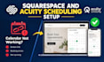 integrate acuity scheduling squarespace booking calendar payment setup