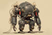 design high quality robot, mecha concepts
