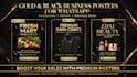 design luxury gold black business posters for whatsapp