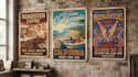 design retro vintage poster