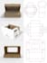 create packaging box dieline, die cut and cut lines template