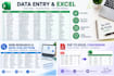 do data entry,excel,web research,copy paste and pdf to excel