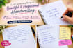 write english handwriting for assignments, notes etc