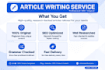 write seo optimised article and blog posts