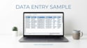 do accurate data entry in excel and google sheets