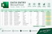 do accurate data entry, excel work and typing