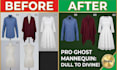 do professional ghost mannequin photo editing for clothing