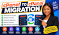cpanel to cpanel migration nameserver website database domain dns transfer