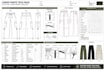 create cargo pants and cargo jogger tech pack for factory production line