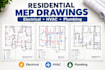 design residential mep electrical hvac plumbing permit