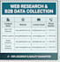 do expert web research, data collection, and data entry