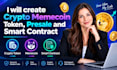 create crypto memecoin token presale and smart contract