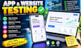 do QA testing app testing website testing and ios app review
