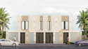 remodel ground level apartment, classical building facade render,front elevation
