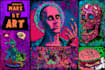 create magical abstract art, psychedelic, surrealism, cubism