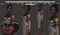 create a stylized 3d character model for games and animation