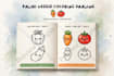 design cute vegetables coloring book for kids