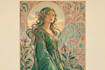 draw illustrations in art nouveau style