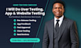 user testing app testing website testing for usability and app or website review