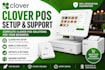 set up clover pos, build catalog, restaurant menu