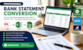 convert bank statement into financial statement