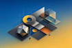 create abstract geometric digital art