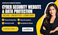 design webflow cyber security data protection website tech solution website