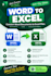 convert PDF to word PDF to excel and retype documents