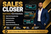 be commission based IT sales closer sales representative b2b sales agent