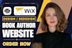 design modern author website, ebook website, or book author website