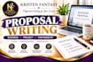write a professional business proposal or project proposal