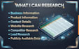 do web research and collect accurate data