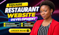 square restaurant website with online food ordering square menu pickup delivery