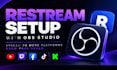 setup restream with obs for professional multistreaming